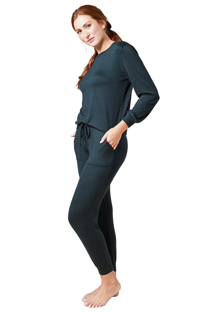 Softies 2 Piece Dream Jersey Crew Neck Lounge Set - Flirt!