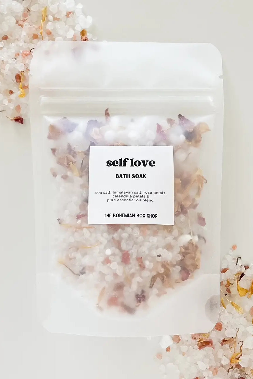 Self Love Botanical Rose & Calendula Petals Bath Salts - Flirt!