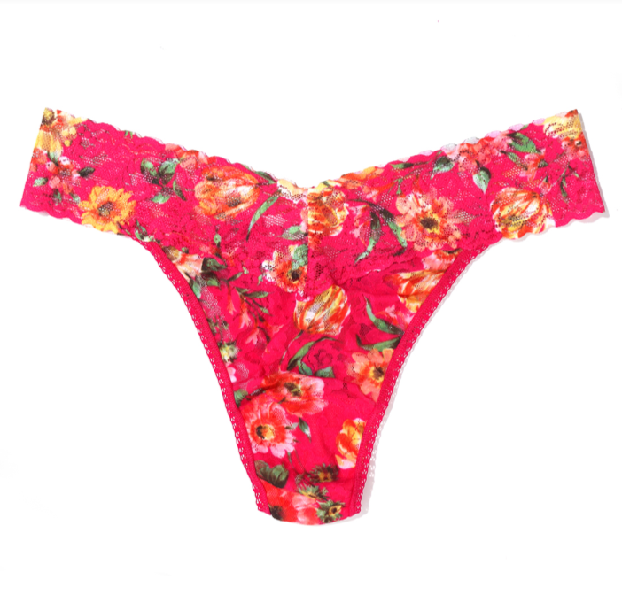 Hanky Panky Printed Signature Lace Original Rise Thong La Vida Loca - Flirt!