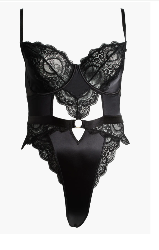 Oh La La Cheri Minna Satin and Lace Teddy - Flirt!
