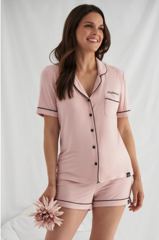 Bamboo Shirt and Short Pajama Set - Flirt! Luxe Lingerie & Sleepwear