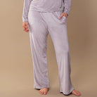 Rib Knit Velour Pajama Pant - Flirt! 