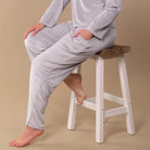 Rib Knit Velour Pajama Pant - Flirt! 
